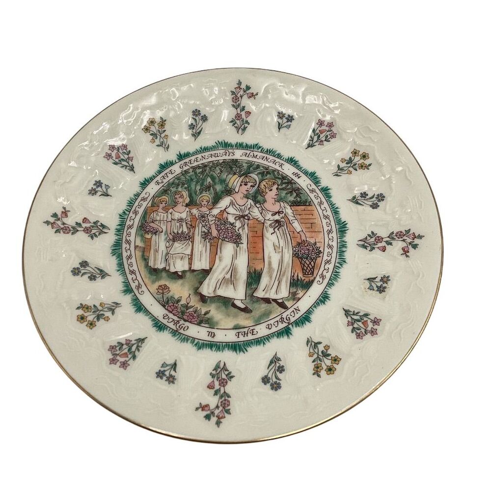Vintage Royal Doulton Virgo 1977 Collector Plate‎ Multicolor 8.25" Round